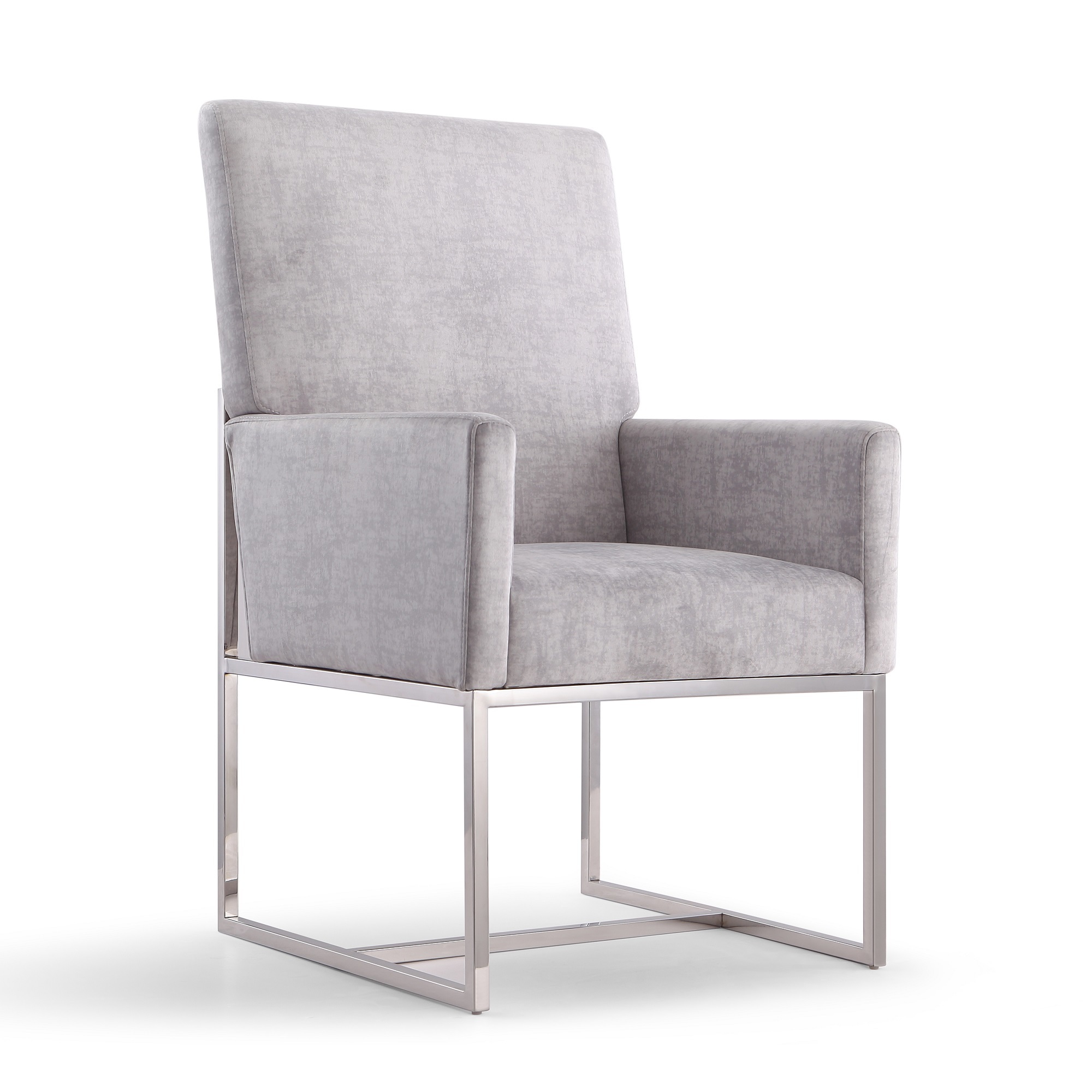 Manhattan Comfort, Element Grey Velvet Armchair, Primary Color Gray, Included (qty.) 1 Model# DC029